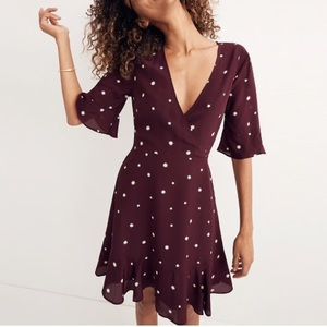 Madewell Silk Flutter Star Dress